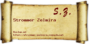 Strommer Zelmira névjegykártya